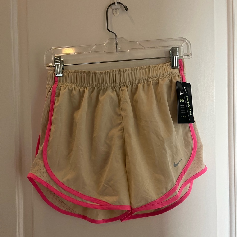 Tan Nike Women’s Dri Fit Shorts